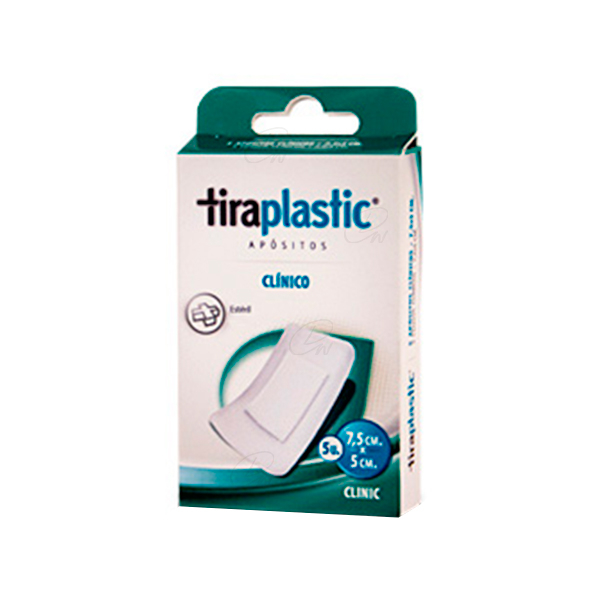 TIRAPLASTIC CLINICO 7.5 CM X 5 CM 5 U