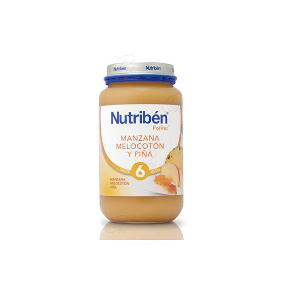 NUTRIBEN MANZANA MELOCOTON Y PIÑA POTITO GRANDOTE 250 G